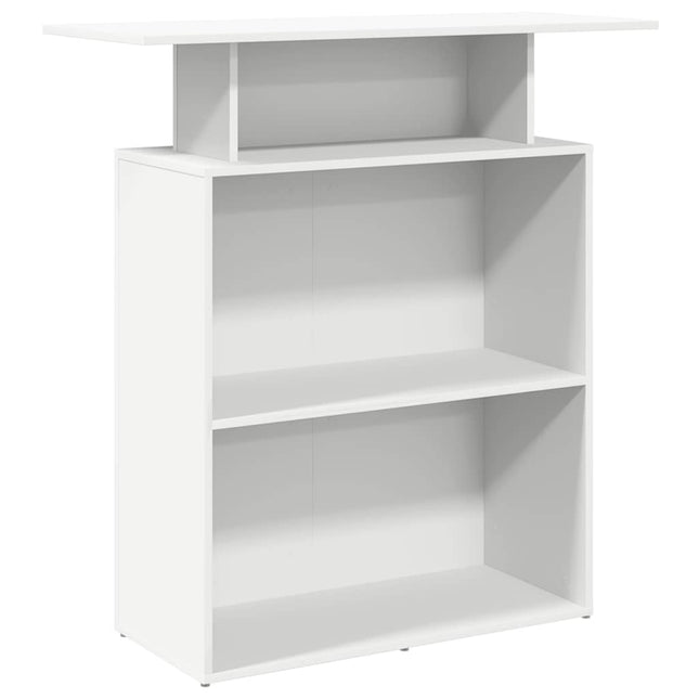 Banco Reception Bianco 100x40x104 cm in Legno Multistrato