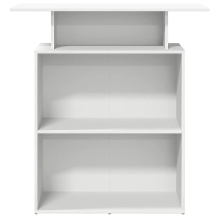 Banco Reception Bianco 100x40x104 cm in Legno Multistrato