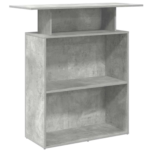 Banco Reception Grigio Cemento 100x40x104 cm Legno Multistrato