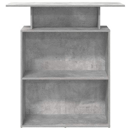 Banco Reception Grigio Cemento 100x40x104 cm Legno Multistrato