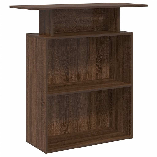 Banco Reception Rovere Marrone 100x40x104 cm Legno Multistrato