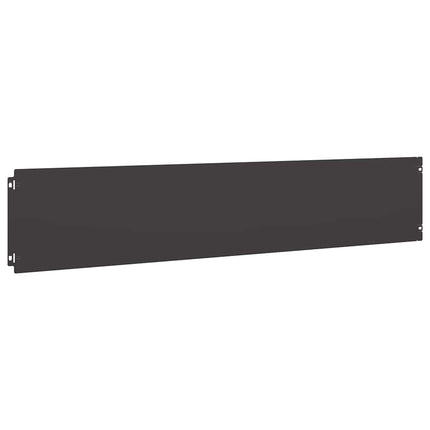 Bordure per Prato 10 pz Nere Acciaio Laminato a Freddo