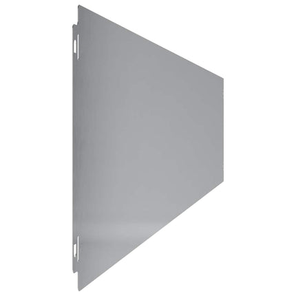 Bordure per Prato 10 pz 20x103 cm Acciaio Zincato