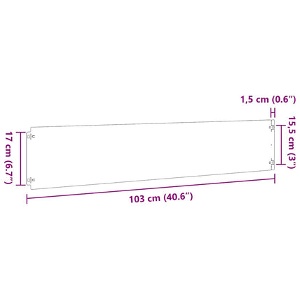 Bordure per Prato 30 pz 20x103 cm Acciaio Zincato