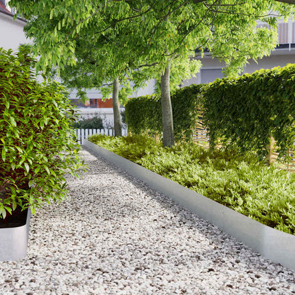 Bordure per Prato 30 pz 20x103 cm Acciaio Zincato