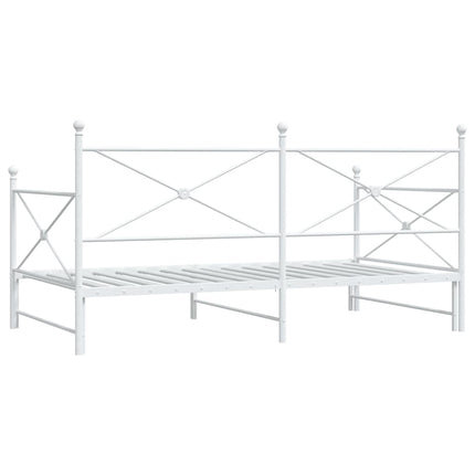 Divano Letto Estraibile senza Materasso 100x190 cm in Acciaio