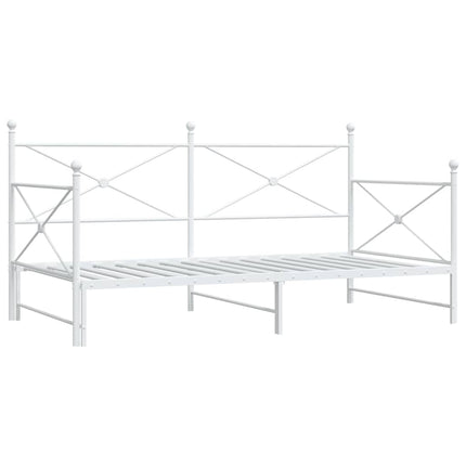 Divano Letto Estraibile senza Materasso 107x203 cm in Acciaio