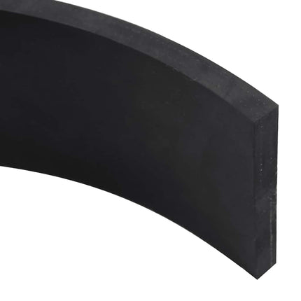 Bordo in Gomma per Spazzaneve Nero 100x8x1 cm