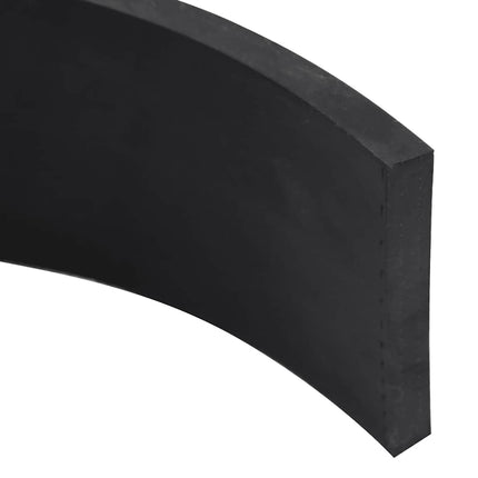 Bordo in Gomma per Spazzaneve Nero 250x10x1 cm