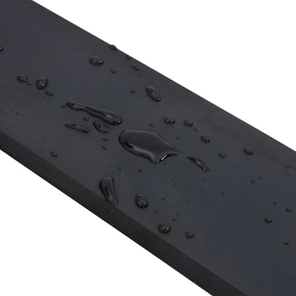 Bordo in Gomma per Spazzaneve Nero 250x10x1 cm