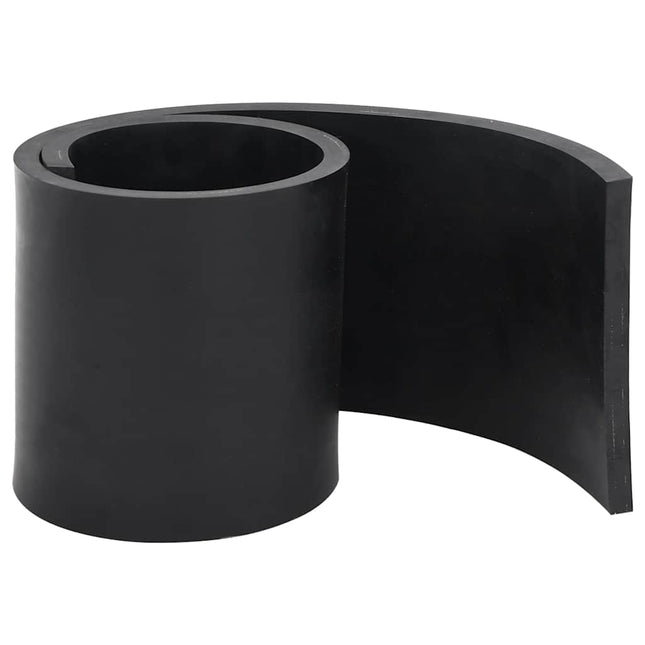 Bordo in Gomma per Spazzaneve Nero 80x15x1 cm