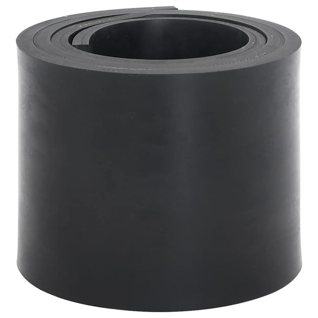 Bordo in Gomma per Spazzaneve Nero 200x15x1 cm