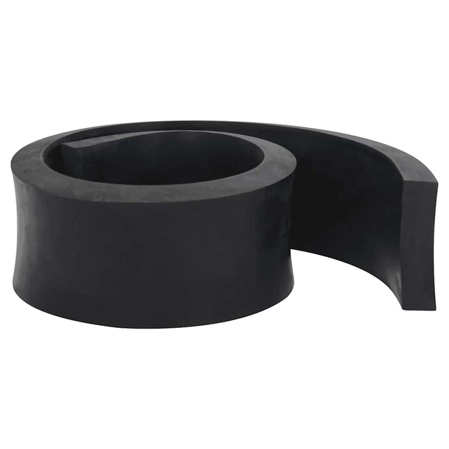 Bordo in Gomma per Spazzaneve Nero 80x8x2 cm