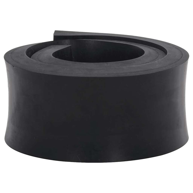 Bordo in Gomma per Spazzaneve Nero 120x10x2 cm