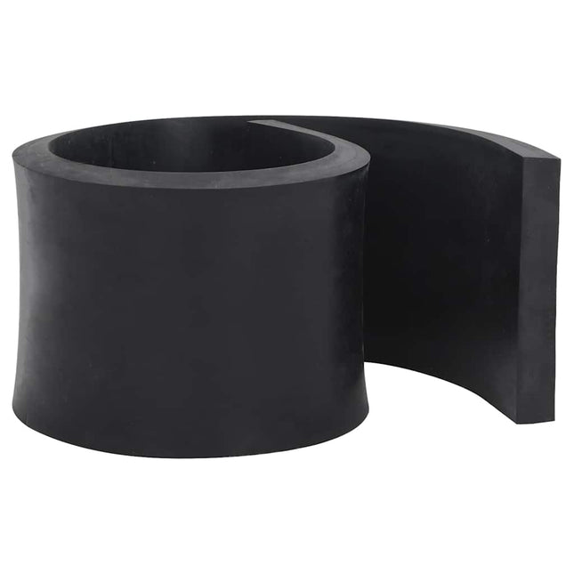 Bordo in Gomma per Spazzaneve Nero 120x15x2 cm