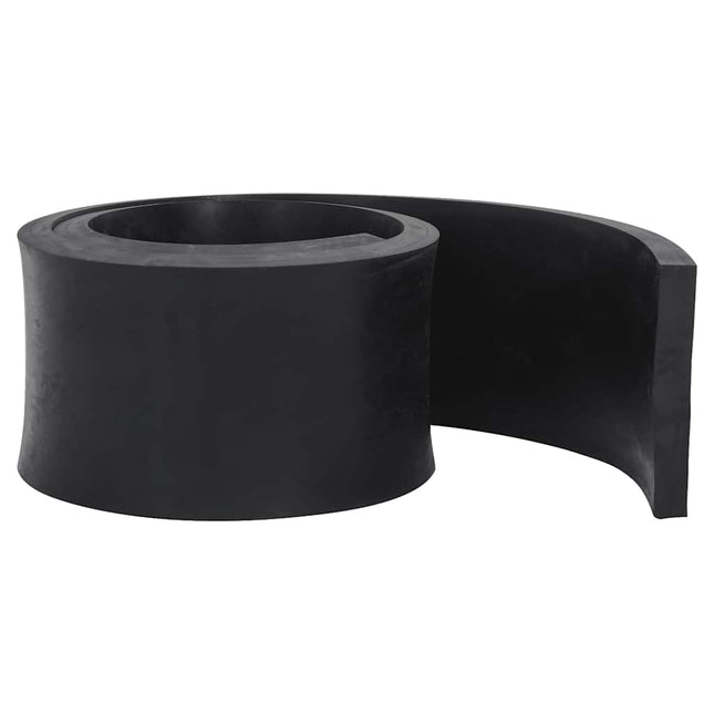 Bordo in Gomma per Spazzaneve Nero 200x15x2 cm