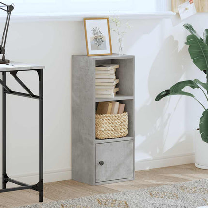 Libreria Grigio Cemento 31x24x77 cm in Legno Multistrato
