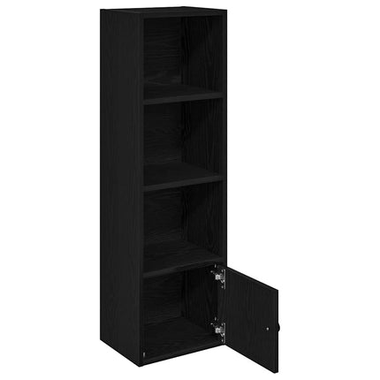 Libreria Rovere Nero 31x24x102 cm in Legno Multistrato