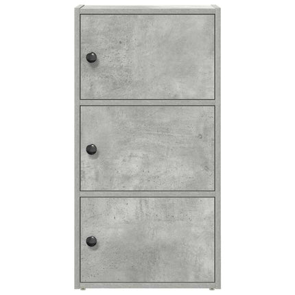 Libreria Grigio Cemento 40x24x77 cm in Legno Multistrato