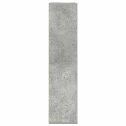 Libreria Grigio Cemento 89x24x101,5 cm in Legno Multistrato