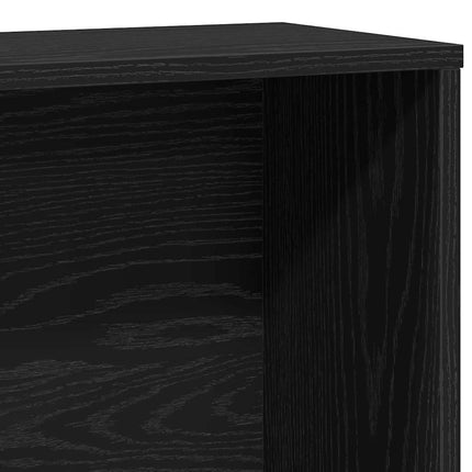 Libreria Rovere Nero 60x24x120 cm in Legno Multistrato