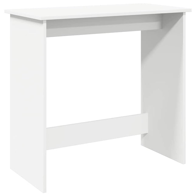 Scrivania Bianca 80x40x75 cm in Legno Multistrato