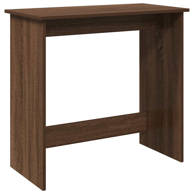 Scrivania Rovere Marrone 80x40x75 cm in Legno Multistrato