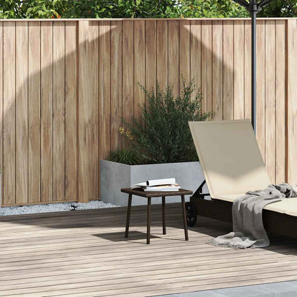 Tavolino Giardino Rettangolare Marrone 40x40x37 cm Polyrattan