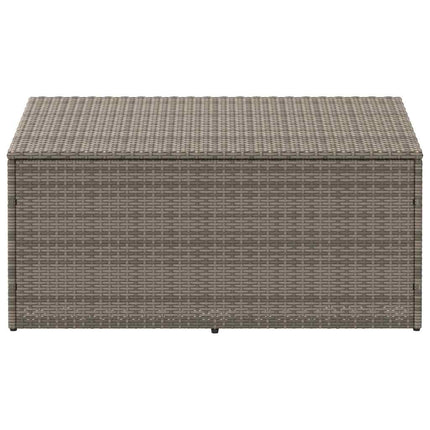 Baule da Giardino Grigio 110x50x58 cm in Polyrattan