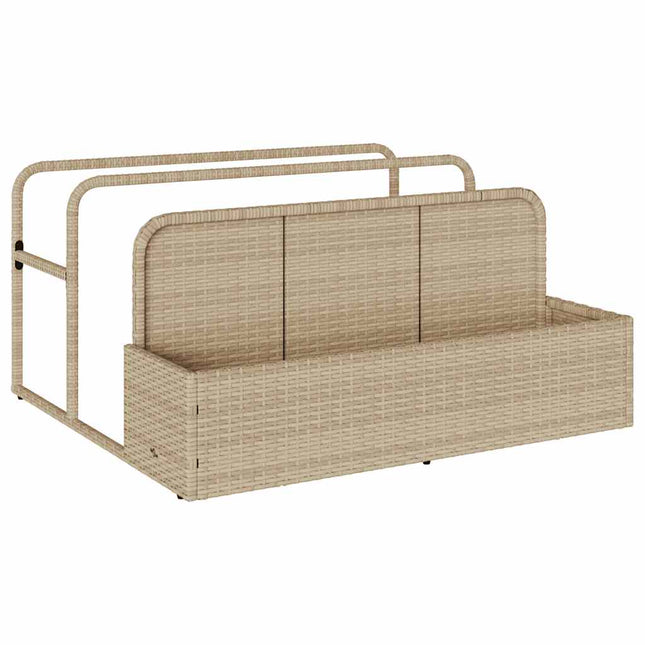 Galleggiante a Bordo Piscina Beige 110x100x57 cm in Polyrattan