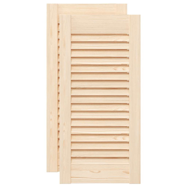 Ante con Design a Lamelle 2 pz 61,5x29,5 cm in Legno di Pino