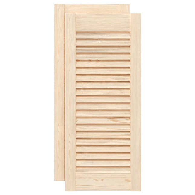 Ante con Design a Lamelle 2 pz 69x29,5 cm in Legno di Pino