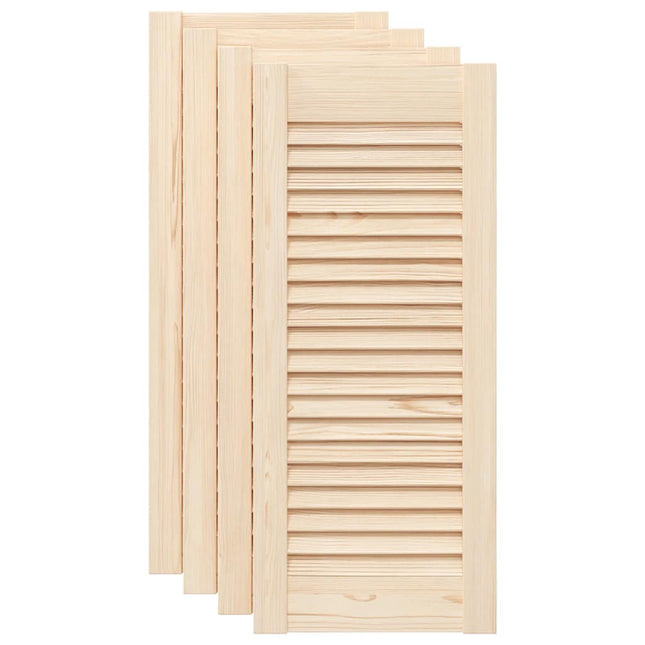 Ante con Design a Lamelle 4 pz 69x29,5 cm in Legno di Pino
