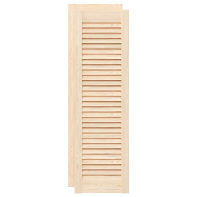 Ante con Design a Lamelle 2 pz 99x29,5 cm in Legno di Pino