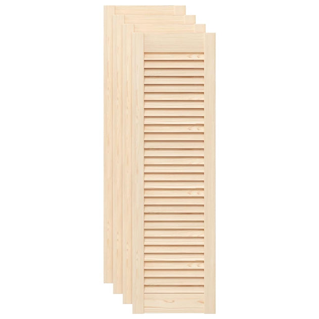 Ante con Design a Lamelle 4 pz 99x29,5 cm in Legno di Pino