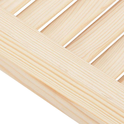 Porte a Battente 2-Paio Design a Lamelle 80x100cm Legno di Pino