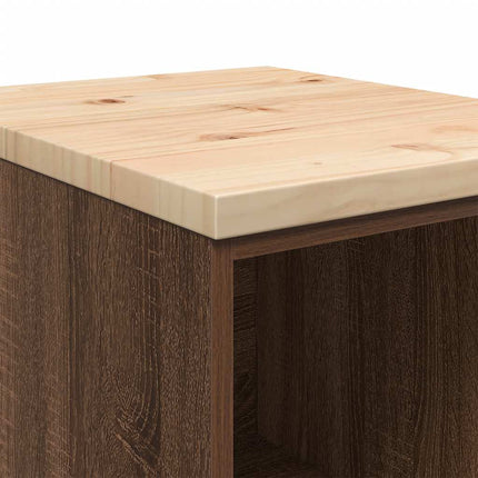 Armadietto per Garage in Rovere Marrone 40x51x85 cm