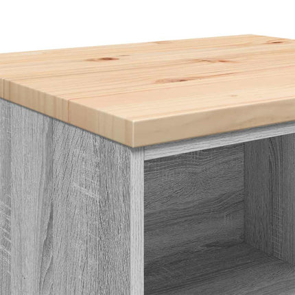 Armadietto da Garage Grigio Sonoma 60x51x85 cm