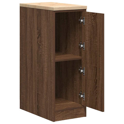 Armadietto per Garage in Rovere Marrone 30x51x85 cm
