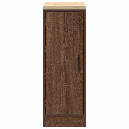 Armadietto per Garage in Rovere Marrone 30x51x85 cm