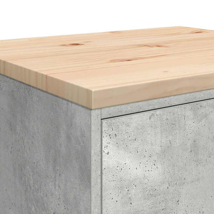 Armadietto da Garage Grigio cemento 60x51x85 cm