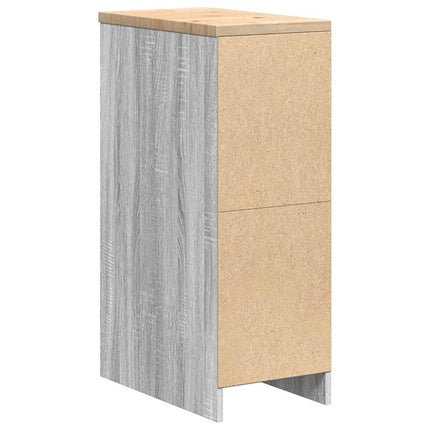 Armadietto da Garage Grigio Sonoma 30x51x85 cm