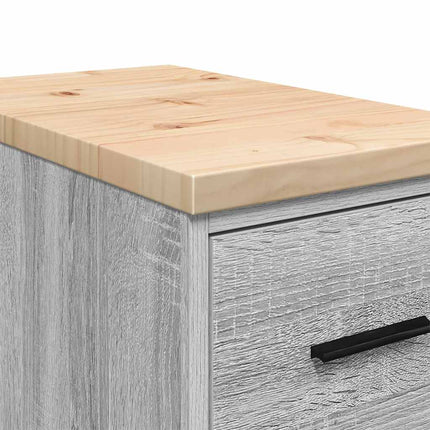 Armadietto da Garage Grigio Sonoma 30x51x85 cm