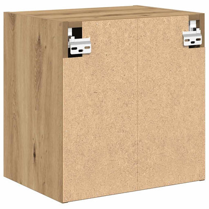 Pensili per Garage 2 pz Rovere Artigianale in Legno Multistrato