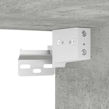 Pensili per Garage 2 pz Grigio Cemento in Legno Multistrato