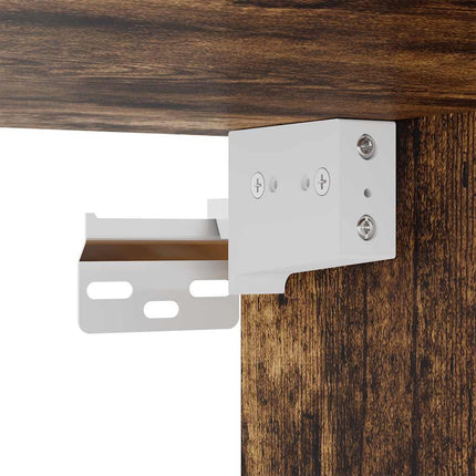 Pensili per Garage 2 pz Rovere Fumo in Legno Multistrato