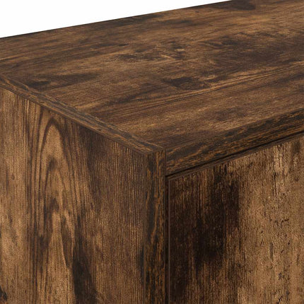 Pensili per Garage 2 pz Rovere Fumo in Legno Multistrato