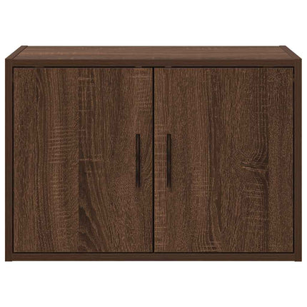 Pensili per Garage 2 pz Rovere Marrone in Legno Multistrato