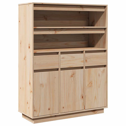 Credenza 89x34x116,5 cm in Legno Massello di Pino