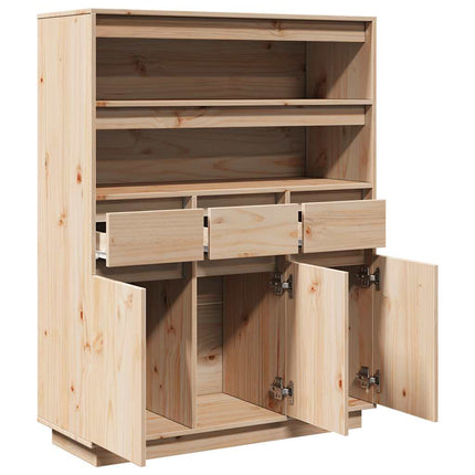 Credenza 89x34x116,5 cm in Legno Massello di Pino